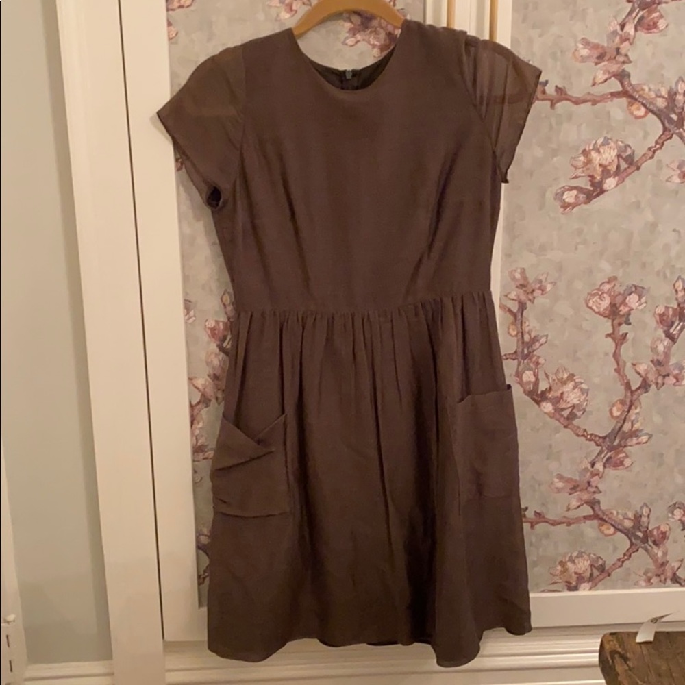 Green silk Morgane LeFay Dress